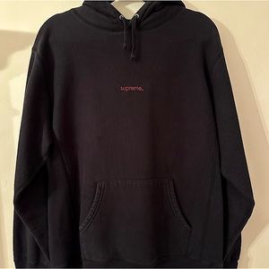 Great Supreme black hoodie size large. It’s a little tight on me so reposhing